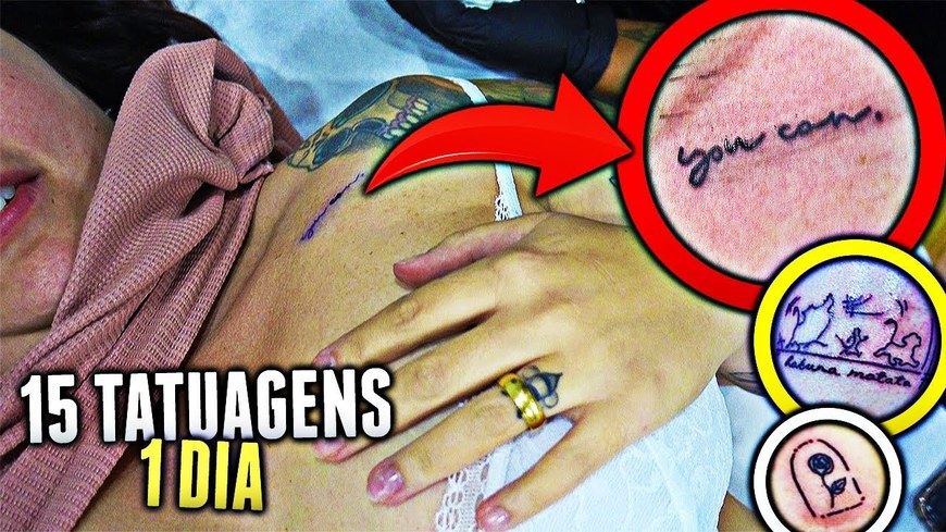 Moda FIZ 15 TATUAGENS EM 1 DIA