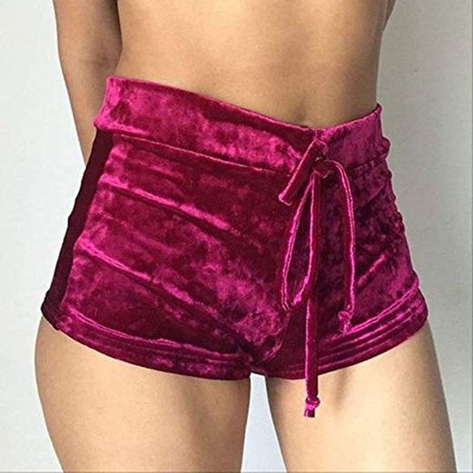 Pantalones Cortos para Mujer Pretty Little Thing Womens Ladies Ladies Pink Crushed