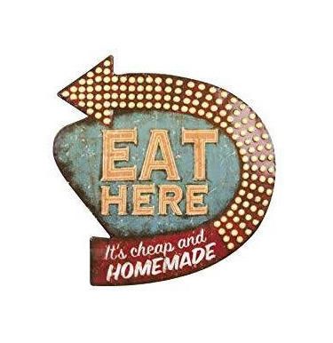"Eat here" Sign