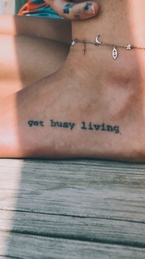 Tattoo get busy living 