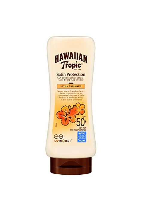 Social Hawaiian Tropic Satin Protection Ultra Radiance - Loción Solar de Protección Alta