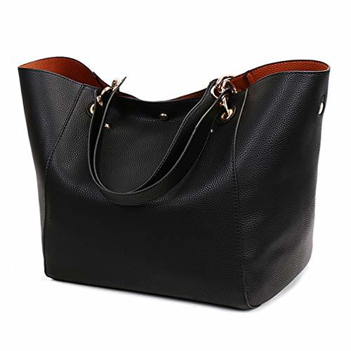 Social Pahajim moda PU cuero bolsos impermeables superior manejar bolsos de la taleguilla
