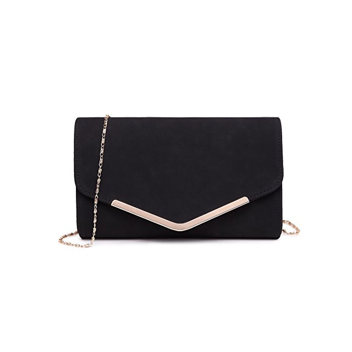 Social Miss Lulu Mujer Carteras de Mano Cadena Embragues Cuero PU Fiesta Boda