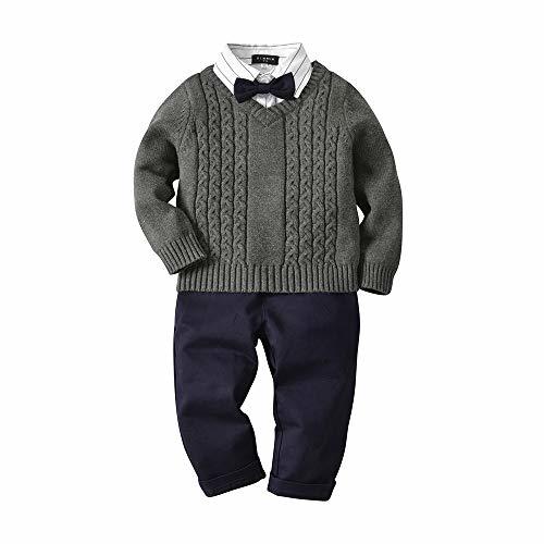Social Fengbingl Conjunto de Ropa Formal para Caballero de niños PE Conjunto de