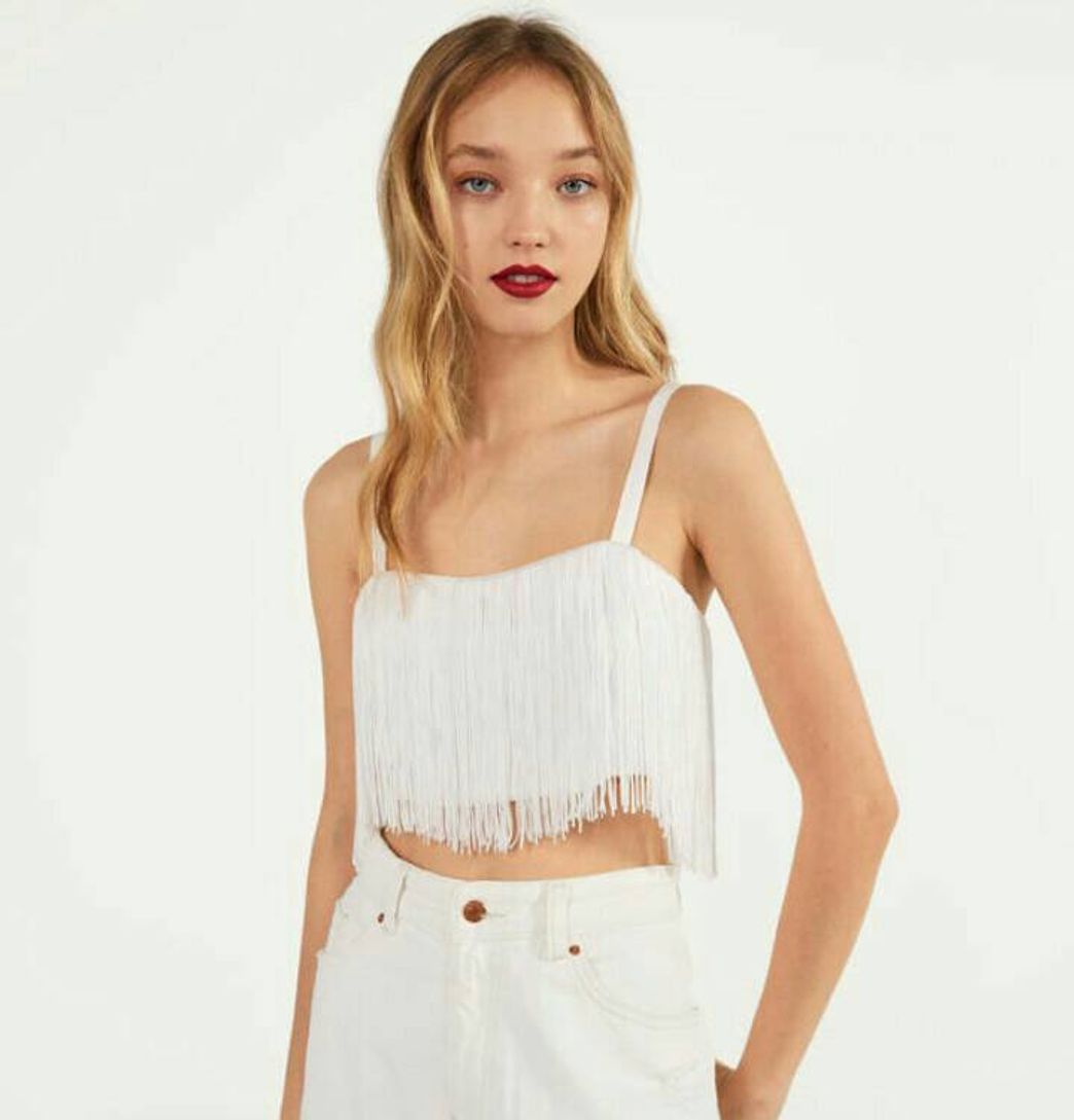 Social Top com franjas