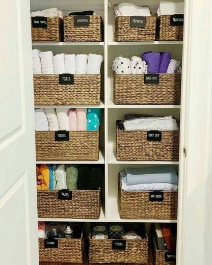 Organização de toalhas