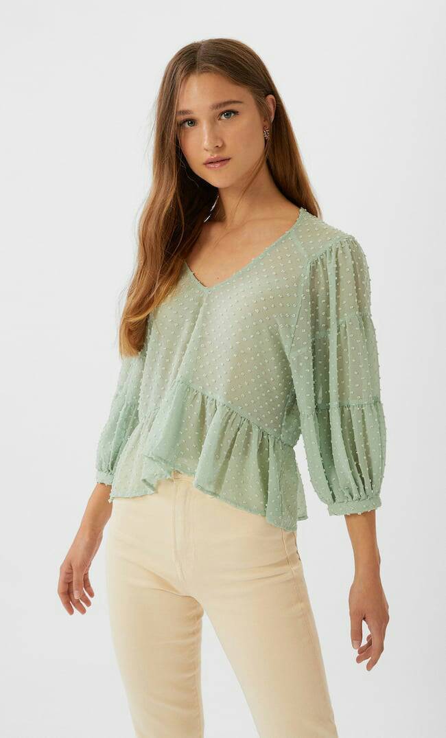 Producto Blusa de peplum em plumeti 