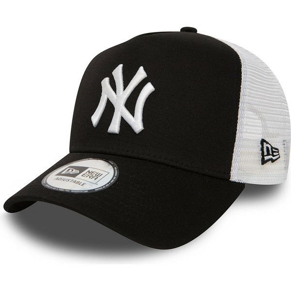 Fashion Boné trucker preto Clean A Frame 2 da New York Yankees MLB d