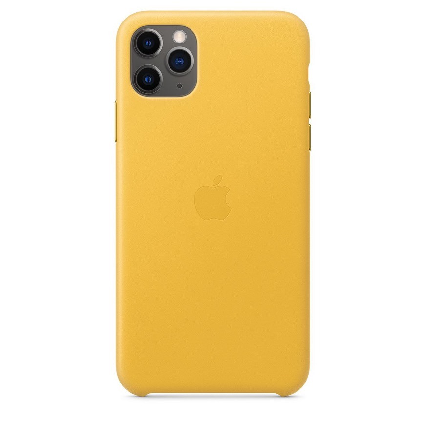 Fashion Capa de couro para iPhone 11 Pro Max – Limão siciliano