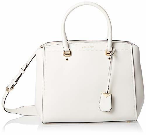 Michael Kors Satchel, Bolso bandolera para Mujer, Blanco