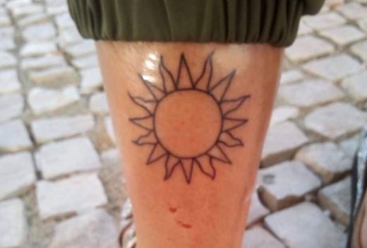 Sun tattoo