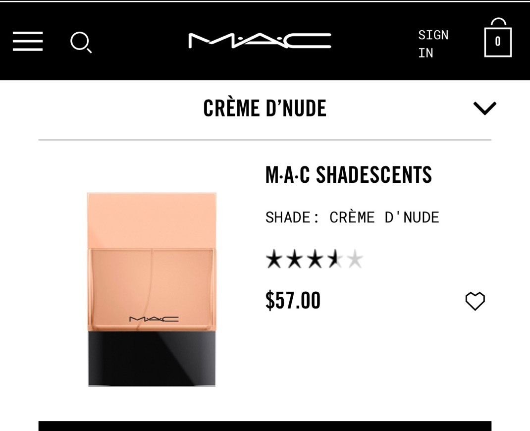 Fashion M.A.C CRÈME D’NUDE Fragance