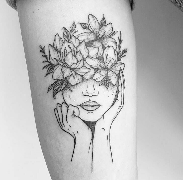 Moda TATUAGEM COM FLORES