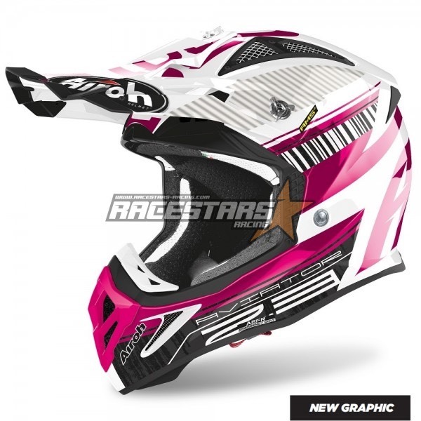 Products CAPACETE AIROH AVIATOR 2.3 AMS² NOVAK PINK CHROME