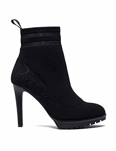 Moda Replay Women's Hideout Boots High Heel Black in Size 37