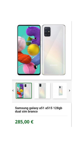 Samsung A51  128GB   Dual Sim Branco