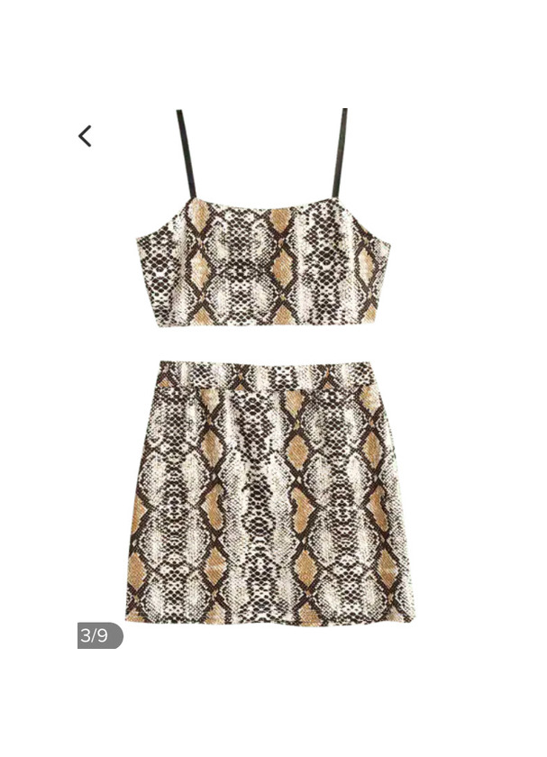 Producto Zaful snakeskin print cami top e saia set