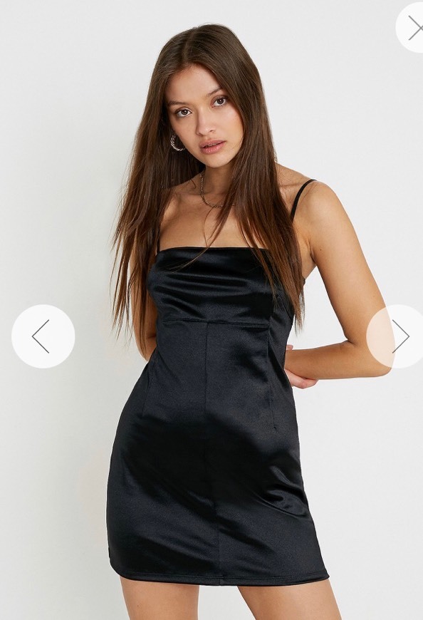 Product UO Paris Strappy Satin Mini Dress