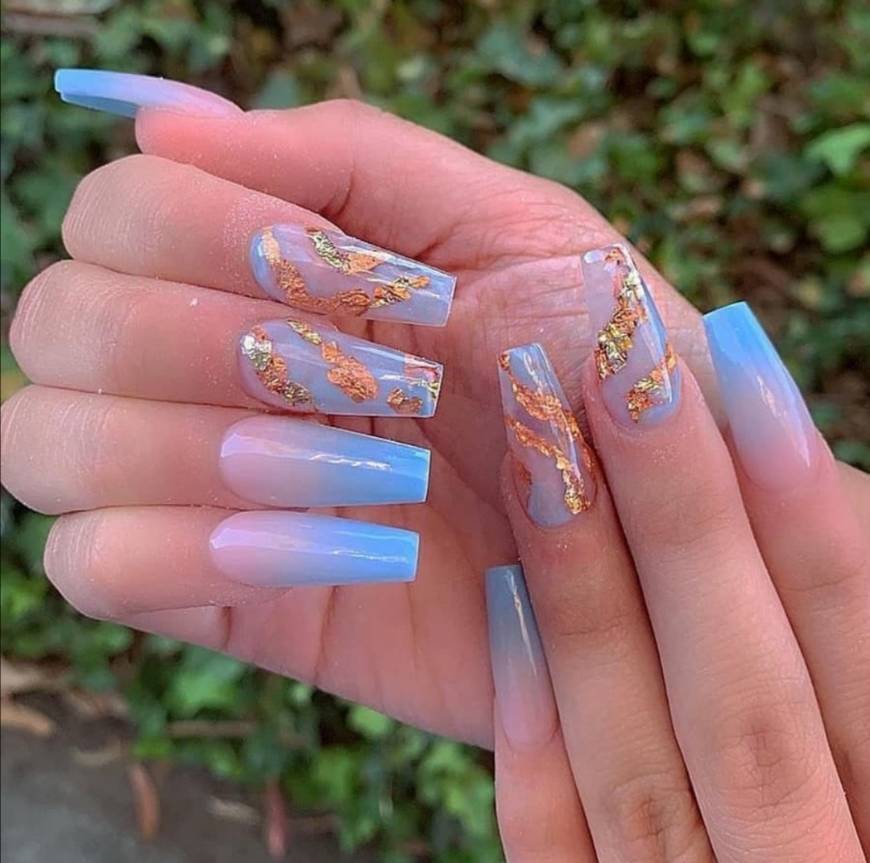 Social Blue nails 💙