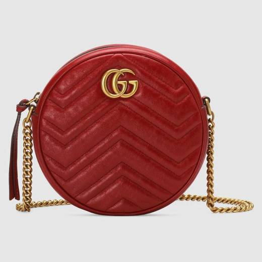 GG Marmont mini round shoulder bag