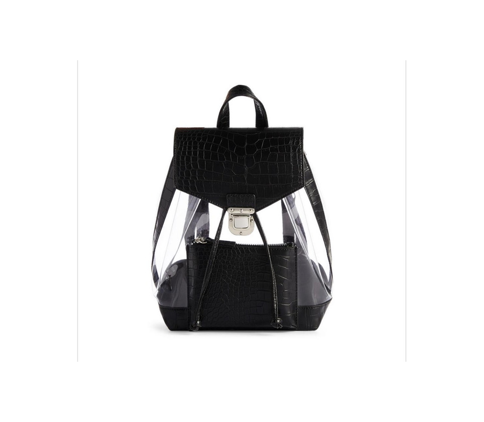 Productos Mochila imitação pele transparente preto