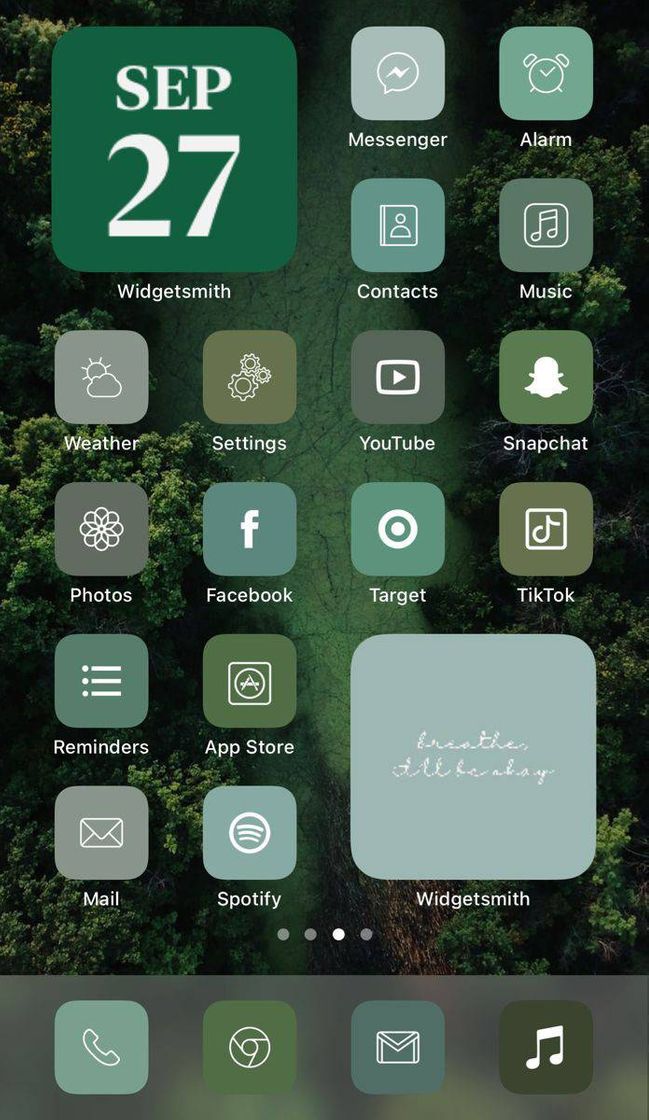 Social Organização ios 14 greeen 