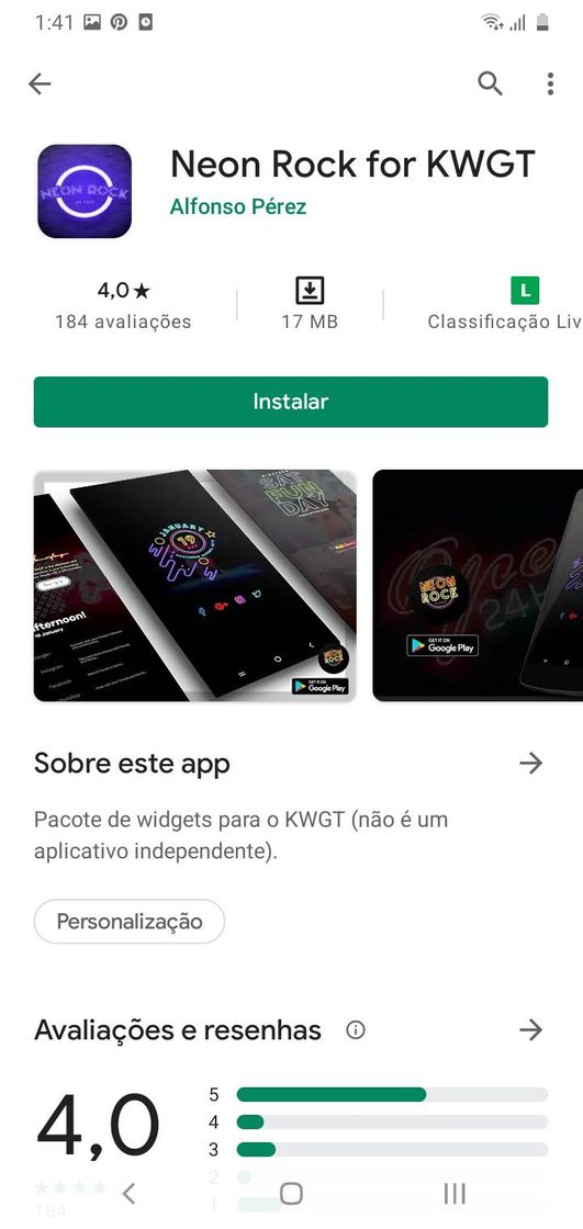 Social Neon Rock for KWGT - Apps on Google Play