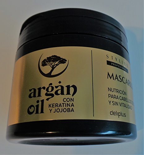 Beauty stylius Professional - Mascarilla Argan Oil con Keratina y Jojoba - 400 ml