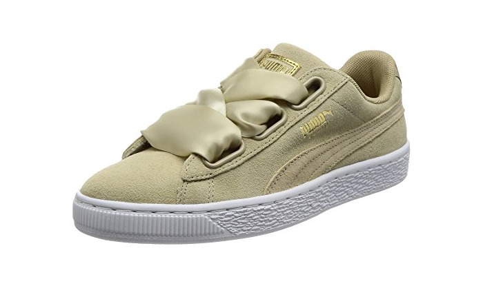 Moda Puma Suede Heart Safari, Zapatillas para Mujer, Beige