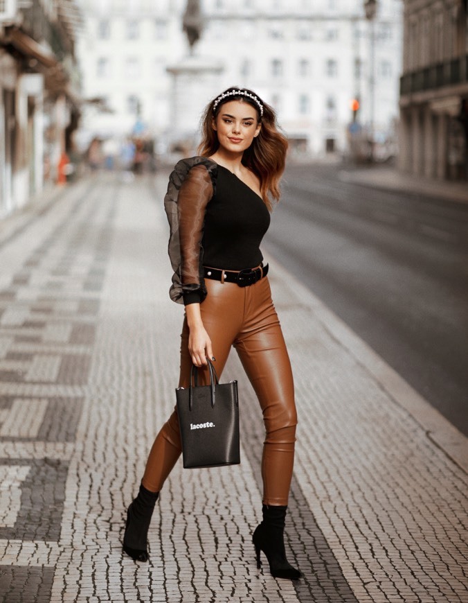 Social Similar organza top preto 