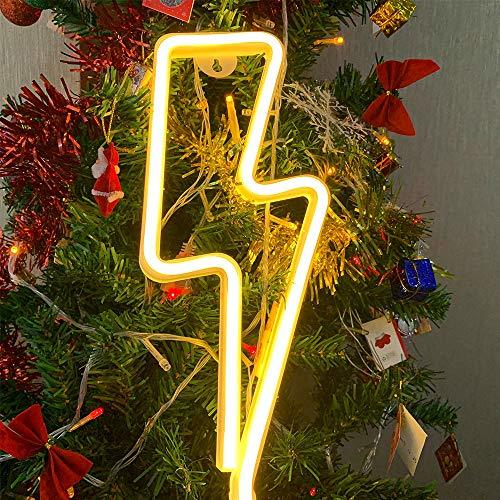 Categoría de hogar ENUOLI Lightning Neon Light Signs Warm White Neon Night Light Neon Lightning