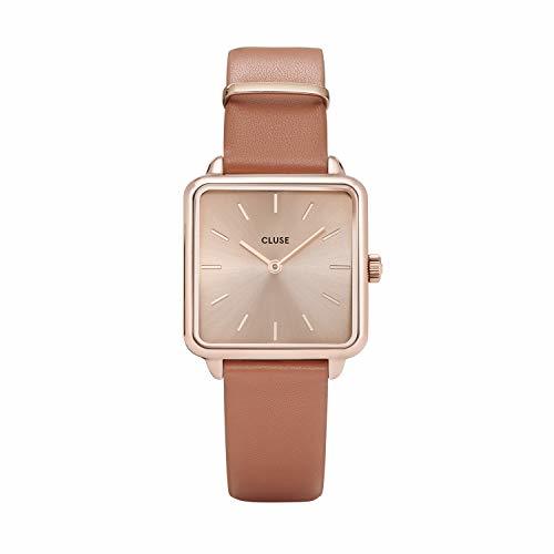 Social CLUSE Reloj Analógico para Mujer de Cuarzo con Correa en Cuero CL60010