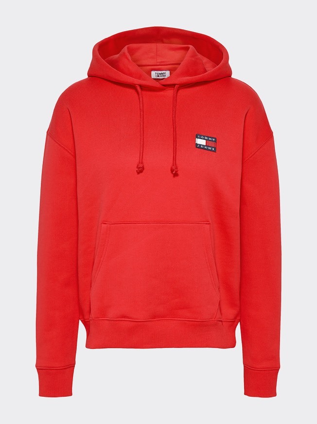 TOMMY BADGE PURE COTTON HOODY