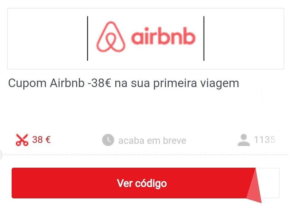 Moda 38€ desconto AIRBNB