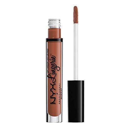 Social NYX Professional Makeup Pintalabios Lip Lingerie Liquid Lipstick, Acabado cremoso y mate,