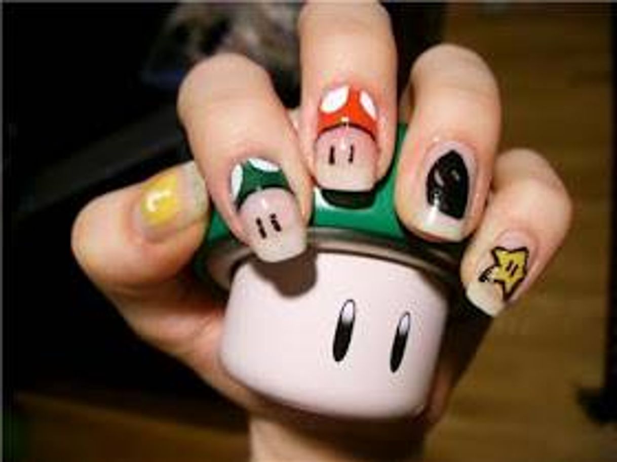 Fashion Unha decorada:super Mario💞