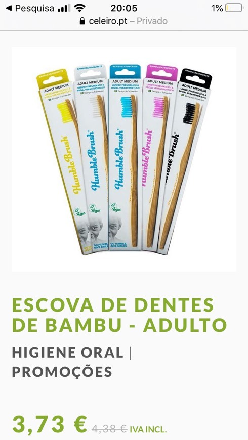 Products Escova de bamboo