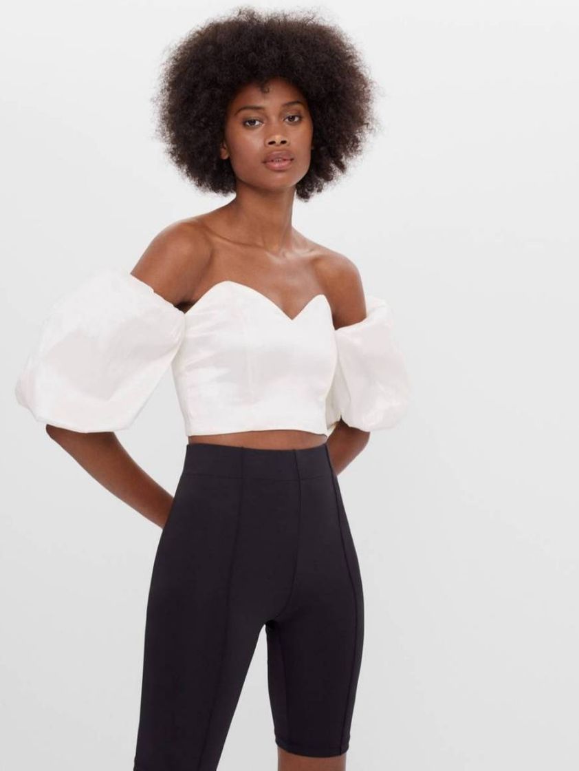 Social Top decote à barco volume 