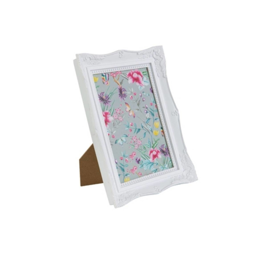 Social Moldura branca vintage