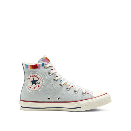 Womens Embroidered Floral Chuck Taylor All Star High Top Shoe