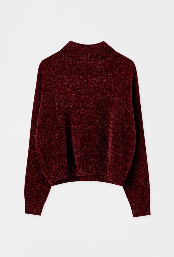 Producto Sweater básica com gola perkins de chenille