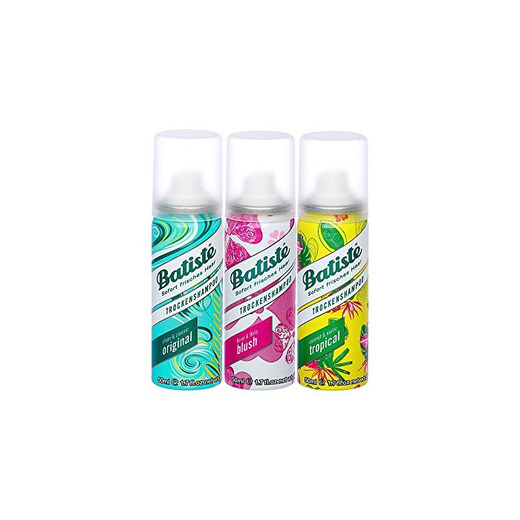 Batiste seco Champú Dry mini mix, fresca y aislamiento pelo para todos