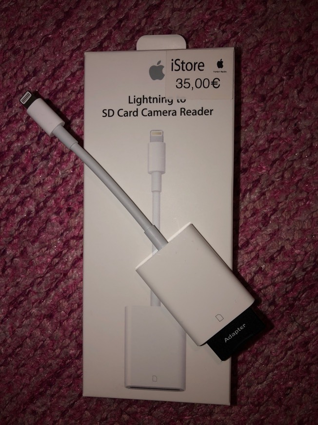 Productos Adaptador Apple- cartão sd 