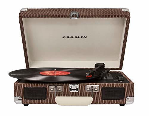 Social Crosley Cruiser Deluxe Vintage 3-Speed Bluetooth Suitcase Turntable