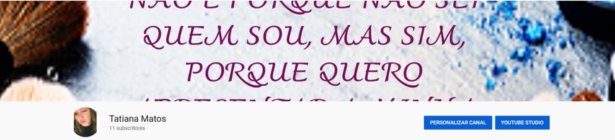 Moda Meu canal de YouTube 