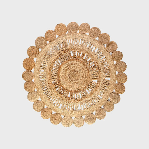 Social Tapete Redondo Bordado