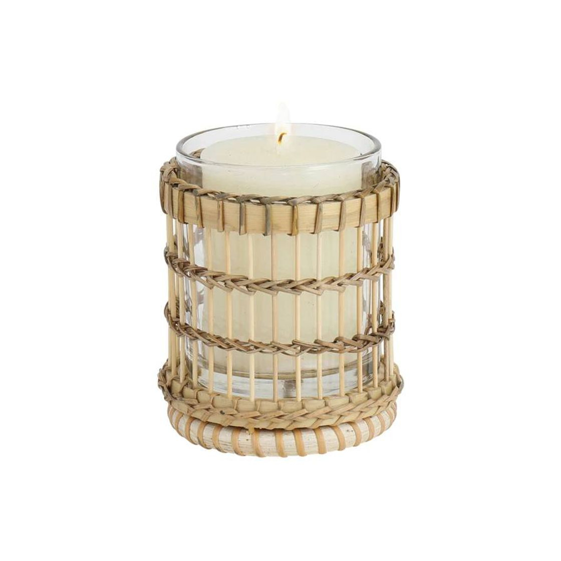 Producto Porta velas rattan