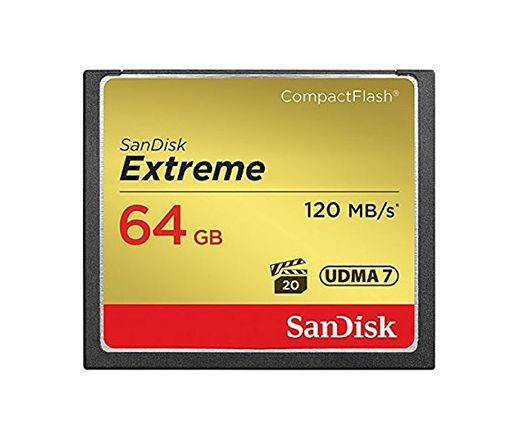 SanDisk SDCFXSB-064G-FFP Tarjeta de memoria Compact Flash de 64 GB