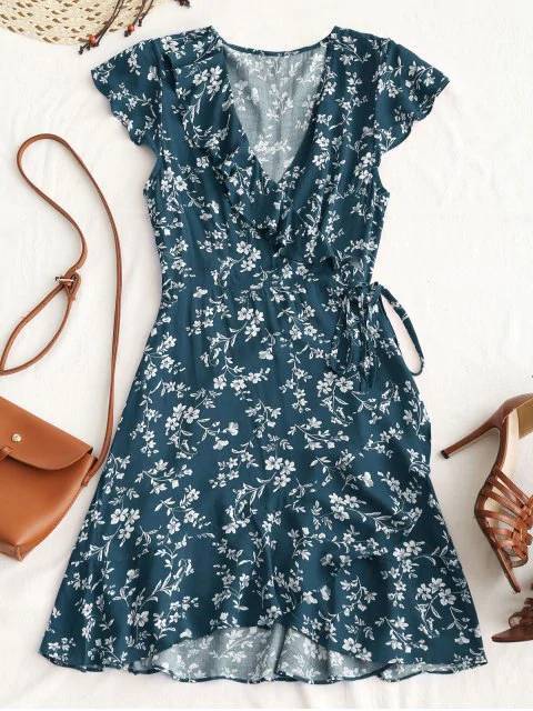 Producto Vestido azul com flores