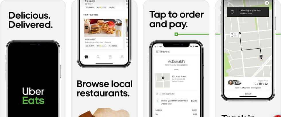 App Uber Eats: Entregas de comida